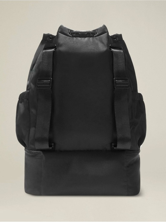 Beyond Yoga Black Convertible Drawstring Backpack NWT main image 6